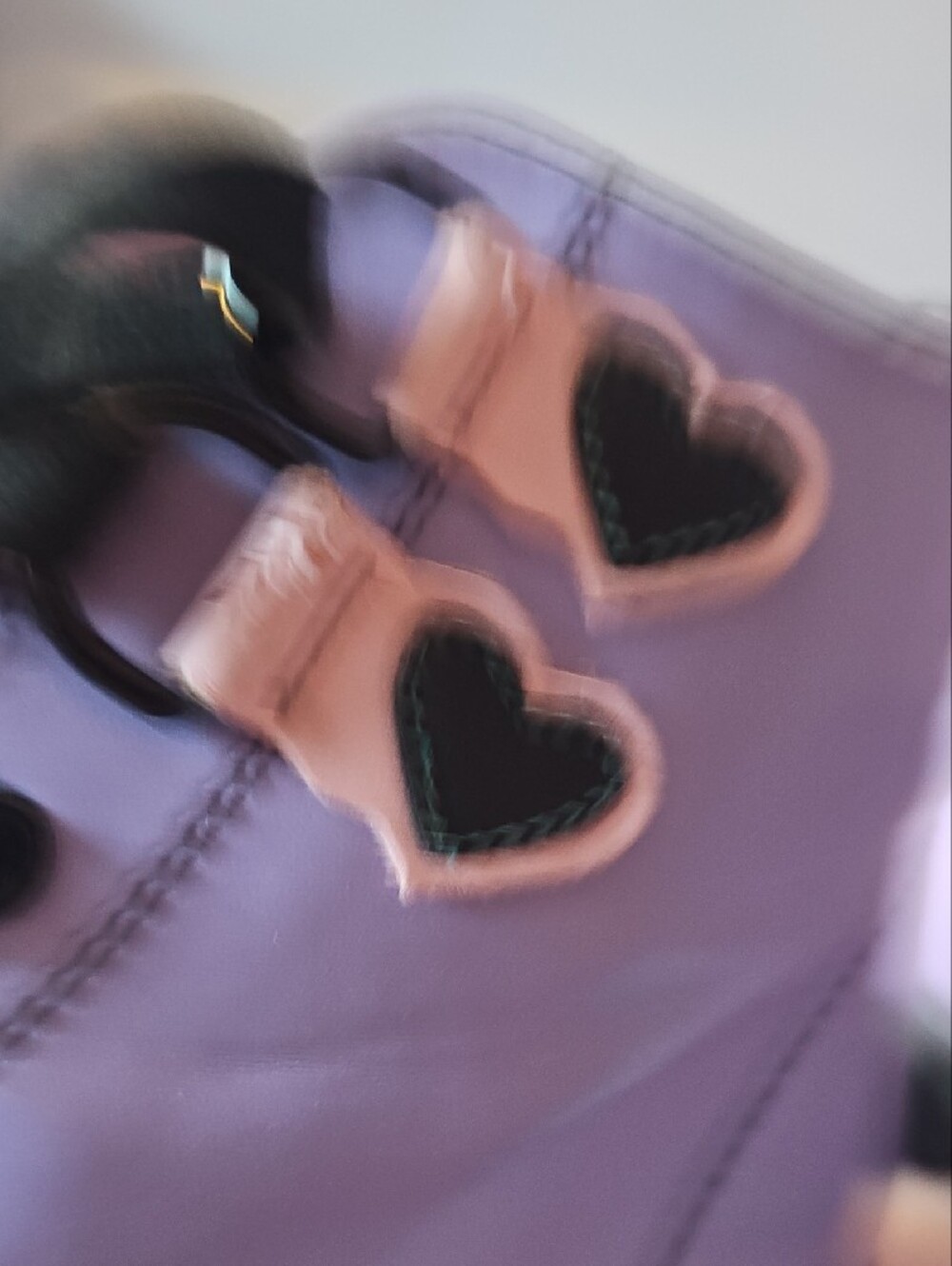 Lavender High-Top Sneakers with Mint Toe and Pink Accents - STRANGE CVLT - Picture 13 of 14